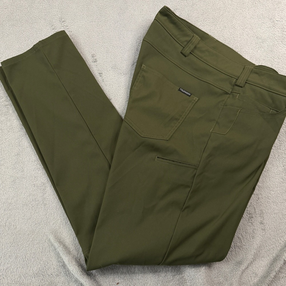Truewerk T1 Werkpants Mens 38x36 Olive Green Technical Work Pants RN147752 - Picture 2 of 11